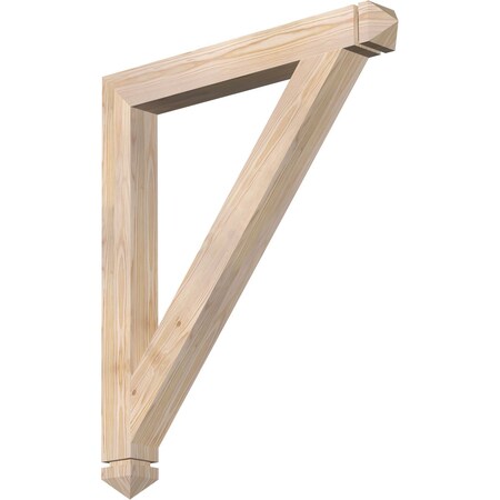 Traditional Arts & Crafts Smooth Bracket, Douglas Fir, 3 1/2W X 32D X 38H